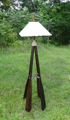 nautical themed, canoe themed, rustic lamp